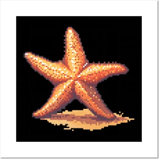 Pixel Starfish Posters and Art